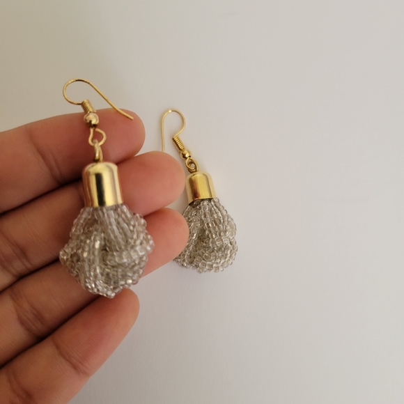 Sparkly Earrings | Beaded Earrings | Dangle & Drop Earrings | Minimalist | Cute - Picture 2 of 2